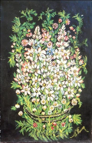 Qui a peint "Fleurs" ?