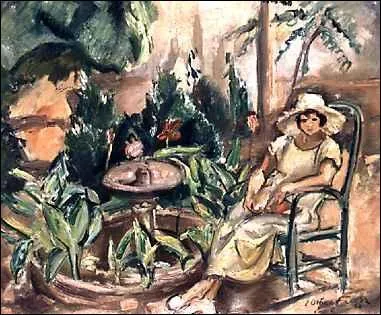 Qui a peint "Femme dans un jardin" ?