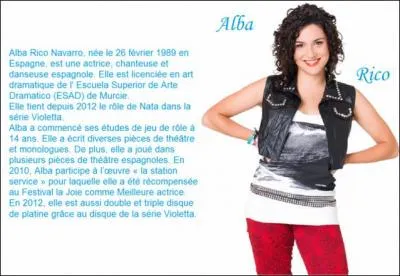 Quelle est la date de naissance d'Alba Rico Navarro ?
