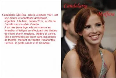 Quelle est la date de naissance de Candelaria Molfese ?