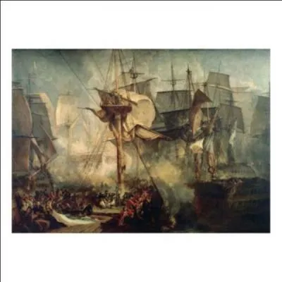 La bataille de Trafalgar (1805) opposa la flotte franco-espagnole à la flotte britannique. Le vice-amiral Nelson commandant la flotte britannique y perdit la vie. Qui perdit la bataille ? La flotte ....