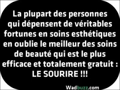 Si je vous dis, 'beauté'