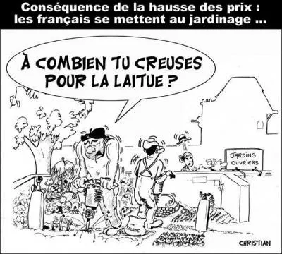 L'amour, c'est comme le jardinage, ça commence par une pelle, et ça finit souvent ...