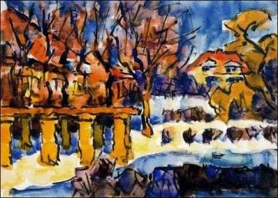 Qui a peint "Jardin en hiver" ?