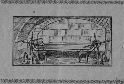 L'imagination sans limites de l'inquisition s'est inspirée de tortures existant déjà depuis longtemps, celui-ci m'a fait penser à cette célèbre émission télévisée, La Roue de l'Infortune !