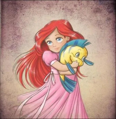 Cette petite sirène rêve de vivre sur la terre ferme.