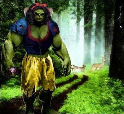 Depuis qu'elle fait des haltères, la méchante reine ne lui fait plus peur !