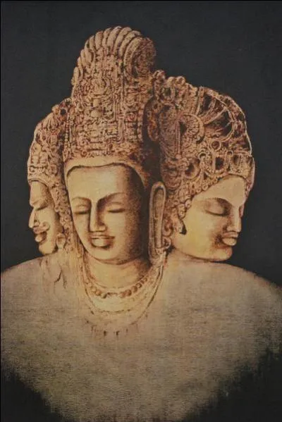 Dans le panthéon hindou : quel est le nom de cette représentation, formant une triade, personnification des trois puissances divines ?