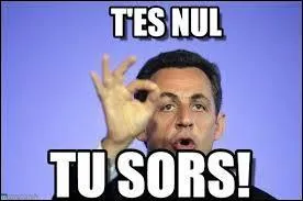 J'avais presque oublié de vous demander de me mettre ce smiley triste que j'affectionne autant. Vivement la fin ... pour refaire un quiz aussi nul que celui-ci !