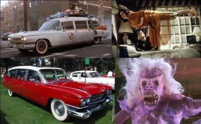 Si vous vous intéressez au paranormal, c'est la voiture qu'il vous faut. Comme cela, vous pourrez organiser votre chasse ! N'oubliez pas que Gozer, un dieu sumérien, en veut aux habitants de la Terre. Saurez-vous sauver notre petite planète en trouvant les bonnes réponses ? N'oubliez pas votre ambulance ! 
Quelle est la voiture ?
Quel est le film ?