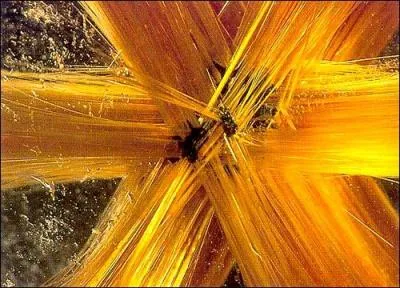 Cette cristallisation indique :