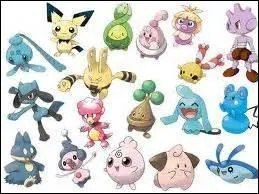 Quelle(s) famille(s) de Pokémon a/ont eu son/leur bébé après les autres (Base et (ou) niveau 1) ?