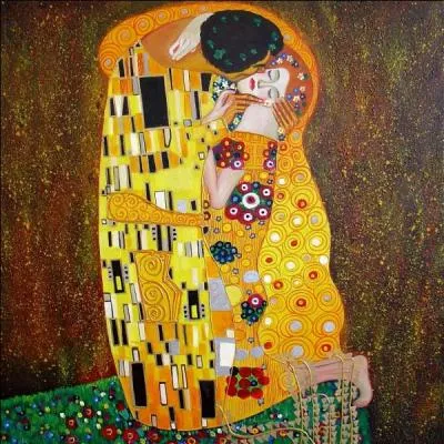 Quel peintre est l'auteur de ce tableau intitulé 'Le baiser' ?