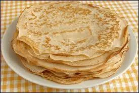 1) Crêpe : galette légère.
2) Crêpe : tissu léger.