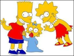 De quelle couleur sont les cheveux de Bart, Lisa & Maggie ?