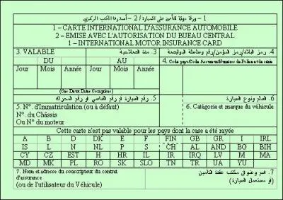 Qu'est-ce que la "carte verte" ?