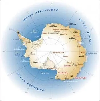 Quel continent peut-on voir ?