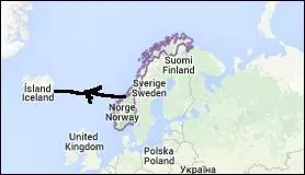 Complétez : "Des Vikings, partis de Norvège, sont allés en Islande en empruntant le chemin le plus court. Ils ont donc navigué sur l'océan ....."