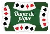 Dérivé du jeu de cartes le barbu, la "dame de pique" est un jeu de cartes se jouant avec 52 ou 54 cartes dont le but est de totaliser le moins de points possibles. Combien de points vaut la dame de pique ?