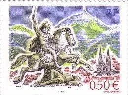 Prenez le temps de regarder ce timbre de plus près, ainsi vous pourrez trouver le nom de la ville qu'il représente :