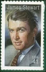 Dans lequel de ces films réalisés par Alfred Hitchcock, ce grand acteur américain figurant sur le timbre n'a-t-il pas joué ?