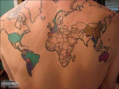 Cette carte du monde est en réalité...