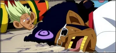 (Épisode 55) 
Natsu et Grey, alors qu'ils sont sur la route pour sauver Wendy, doivent combattre (entre autres !) ces deux personnages ! Qui sont-ils et à quelle guilde appartiennent-ils ?