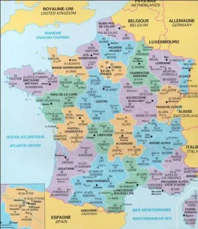 En janvier 2016, une nouvelle carte des régions entrera en vigueur. Combien de régions administratives la France métropolitaine comptera-t-elle ?