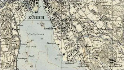 Quel pays est représenté sur la Carte Siegfried, atlas topographique réalisé entre 1870 et 1926 ? (indice sur l'image)