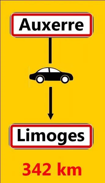 Je fais le voyage en voiture à une vitesse moyenne de 65 km à l'heure environ. Quelle est la durée du trajet ?
