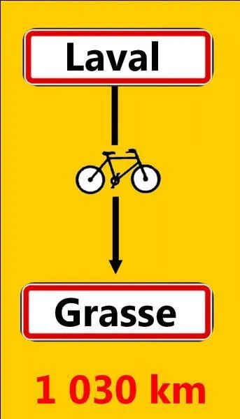 Je fais le voyage à bicyclette à une vitesse moyenne de 20 km à l'heure environ. Quelle est la durée du trajet ?