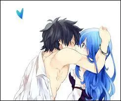 Grey est jaloux de ... car il aime Juvia.