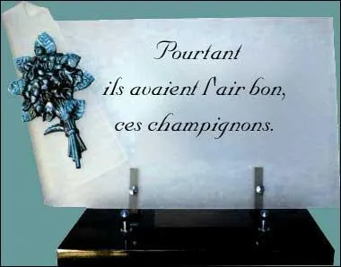 Les vivants ont des cartes de visite imprim&eacute;es ; les morts seuls ...