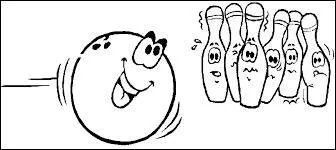 Au bowling, il faut renverser les quilles disposées dans un triangle, combien de quilles composent la dernière rangée au fond du triangle ?