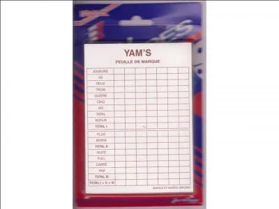 Le Yam's est un jeu de 78 cartes.