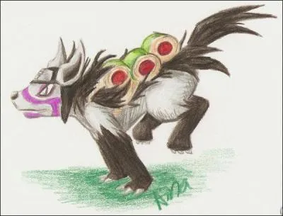 Notre cher marionnettiste a dû se transformer en une espèce de canidé apparu dans la 3ème génération et utilisait par les Team Aqua et Magma pour retrouver Kiba lors de son combat contre Sakon et Ukon. Il s'agit de :