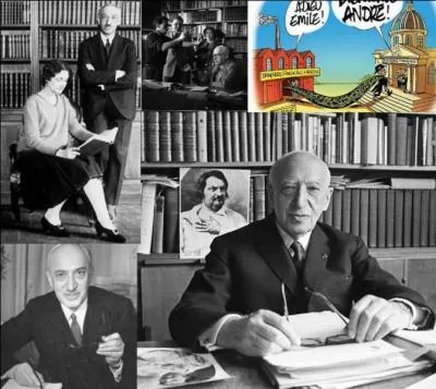 Cet écrivain français a fait partie de l'Académie française. Son uvre a été très éclectique, il a écrit beaucoup de biographies, des livres pour la jeunesse, des uvres de science-fiction et, bien sur, des romans.
En 1947, son nom de plume devient son nom officiel. A vous de trouver ce nom !