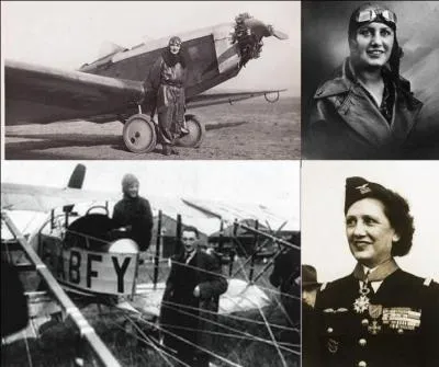 Dans cette question, je vous demande de trouver le nom de jeune fille de cette aviatrice qui a détenu de nombreux records. Mariée, elle prit le nom de Maryse Bastié.
Comme elle, son mari, autre aviateur émérite, se tuera dans un accident d'avion.