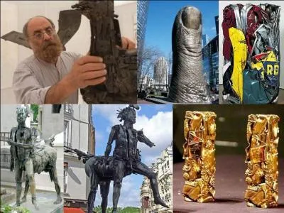 Monsieur Baldaccini a levé le pouce le 6 décembre 1998. A cette date il ne lèvera jamais plus le poing. Une de ses uvres est, chaque année, recréée pour servir de récompense. Il s'est aussi attaqué à différentes voitures dont il a transformé l'aspect.
Qui est le pseudonyme de cette personne ?