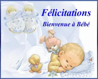 Cette carte félicite les parents car c'est....