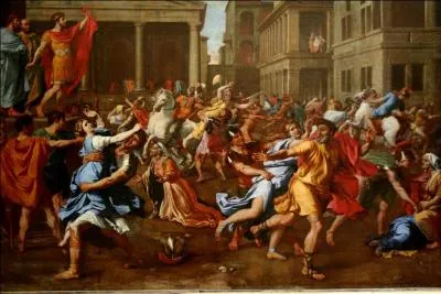 A cette époque, les femmes manquaient aux Romains, ils enlevèrent donc celles de leurs voisins :