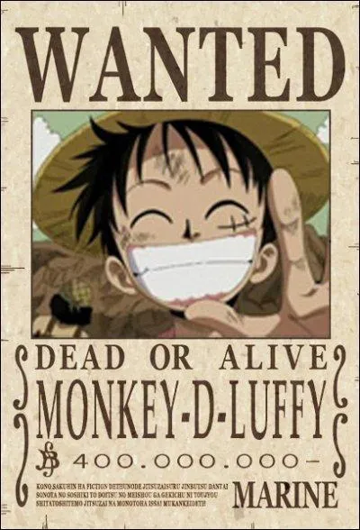 Après quelle bataille la prime Luffy monte-t-elle à 400 000 000 berrys ?