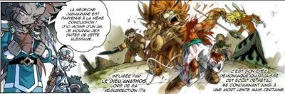 Quel est le nom de l'épée qui a transpercé Gryf lors du combat contre Anathos ?