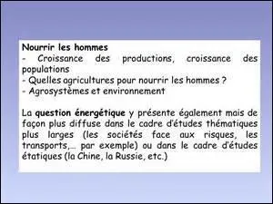 Si je vous montre « Le Dessous des Cartes » se rapportant au programme de classe de seconde, quel en sera le contenu ?
