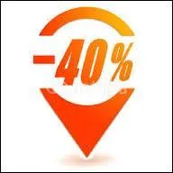 Le prix d'un article diminue de 40%. Pour calculer le nouveau prix, il faut multiplier l'ancien prix par :