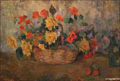 Qui a peint "Panier de fleurs" ?