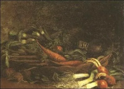 Qui a peint "Nature morte avec un panier de légumes" ?