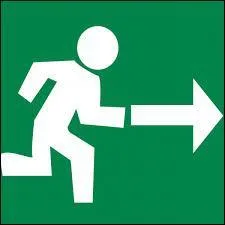 En général, quelle couleur est utilisée pour les pictogrammes de secours ?