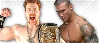 WWE Championship : Sheamus vs Randy Orton.