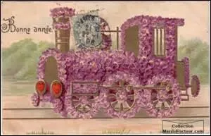 Voilà tout un train d'odorantes petites fleurs en provenance de -----. Ne le laissez pas passer sans l'admirer.